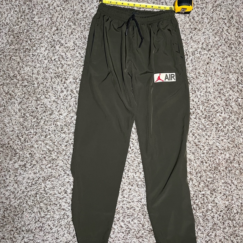 Jordan Air Kids‎ Track Pants Olive Green Athletic Joggers Boys Size L